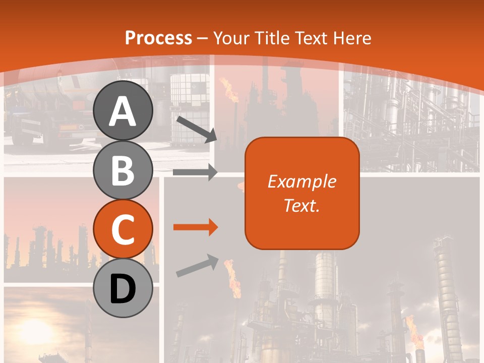 Fuel Refinery Chimney PowerPoint Template