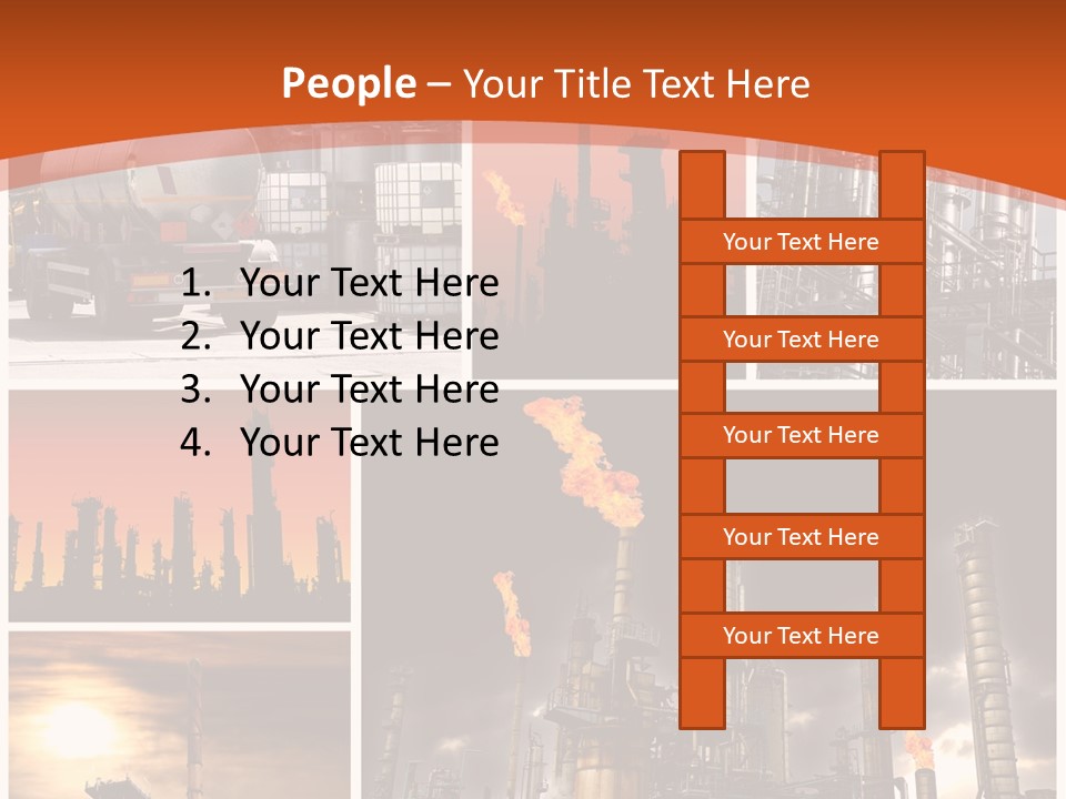 Fuel Refinery Chimney PowerPoint Template