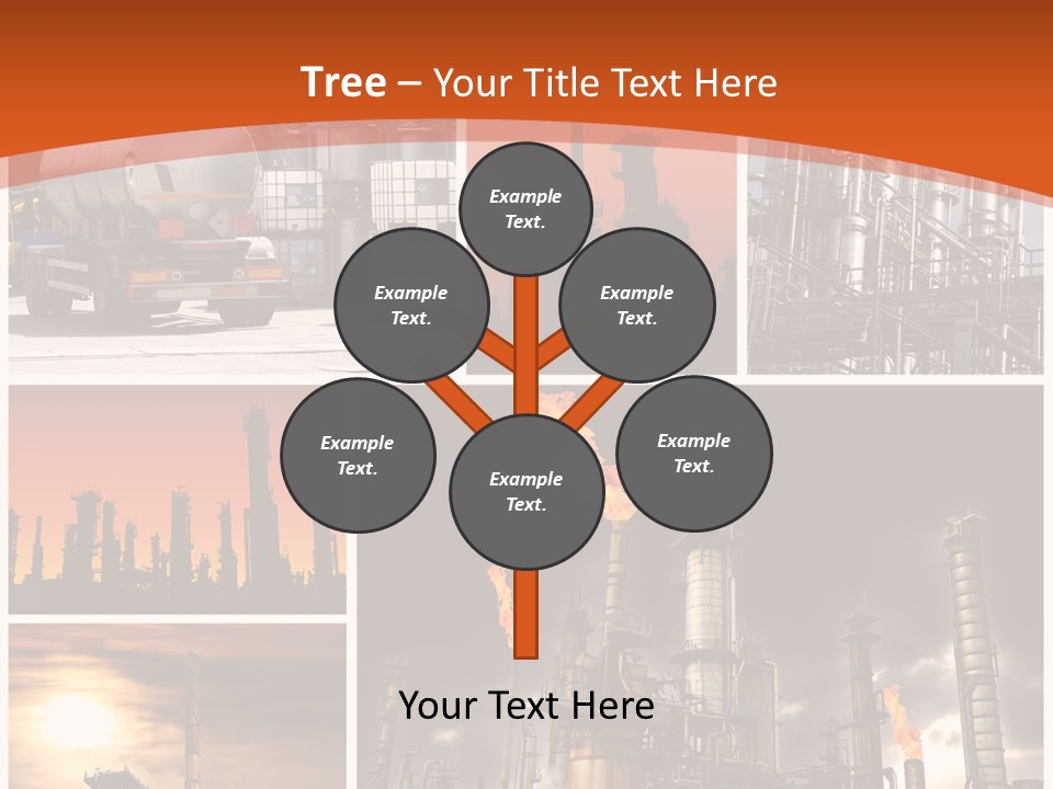 Fuel Refinery Chimney PowerPoint Template