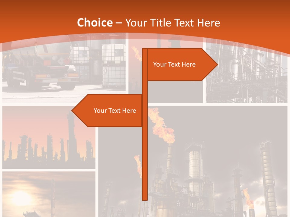 Fuel Refinery Chimney PowerPoint Template