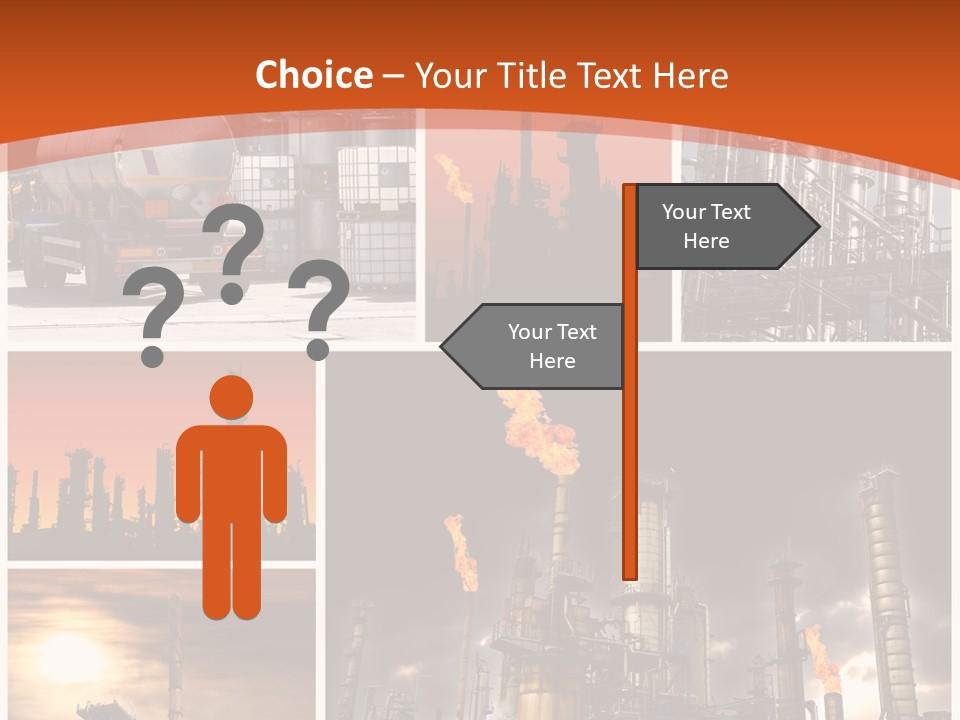 Fuel Refinery Chimney PowerPoint Template