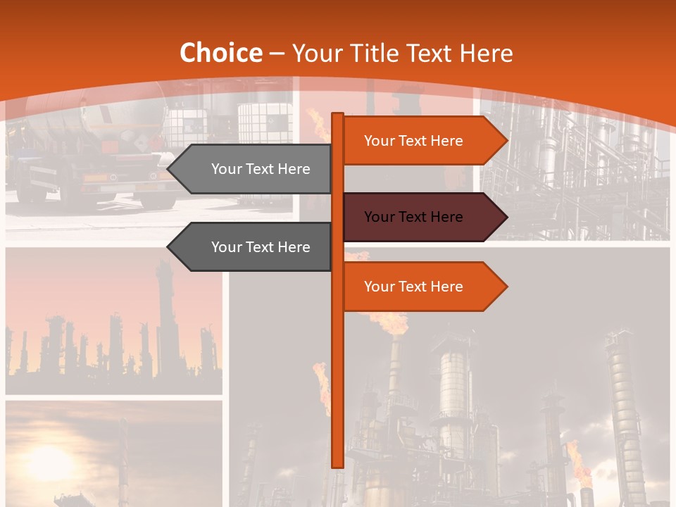 Fuel Refinery Chimney PowerPoint Template