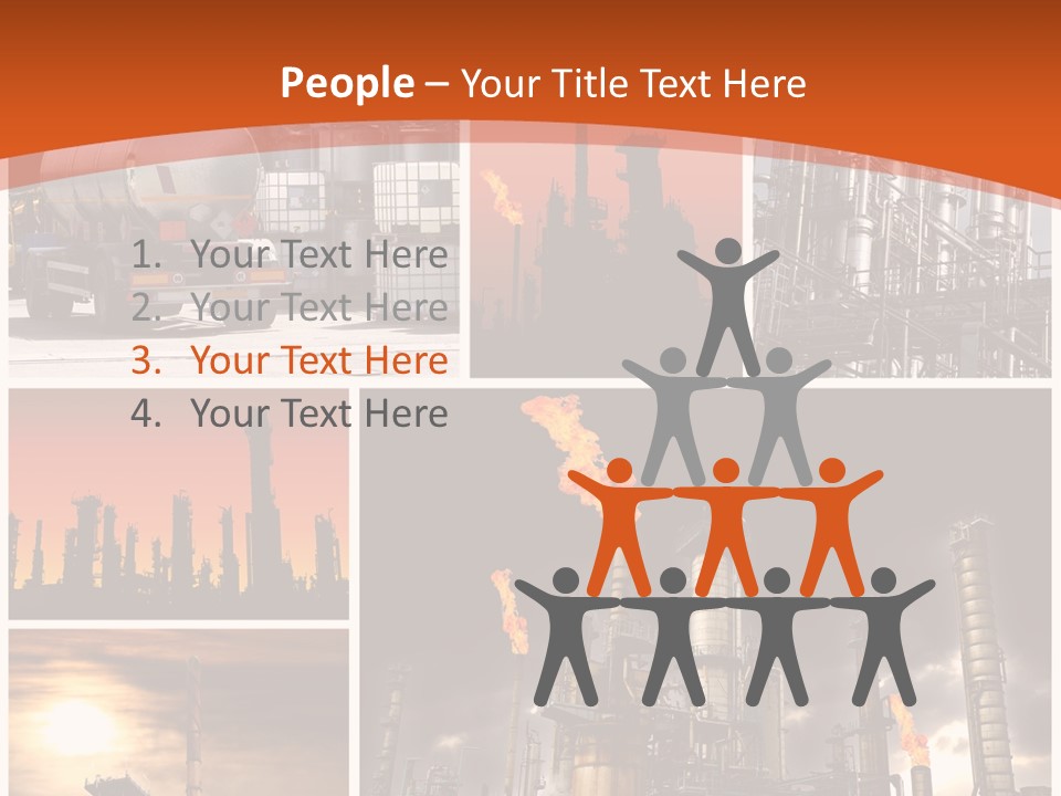 Fuel Refinery Chimney PowerPoint Template