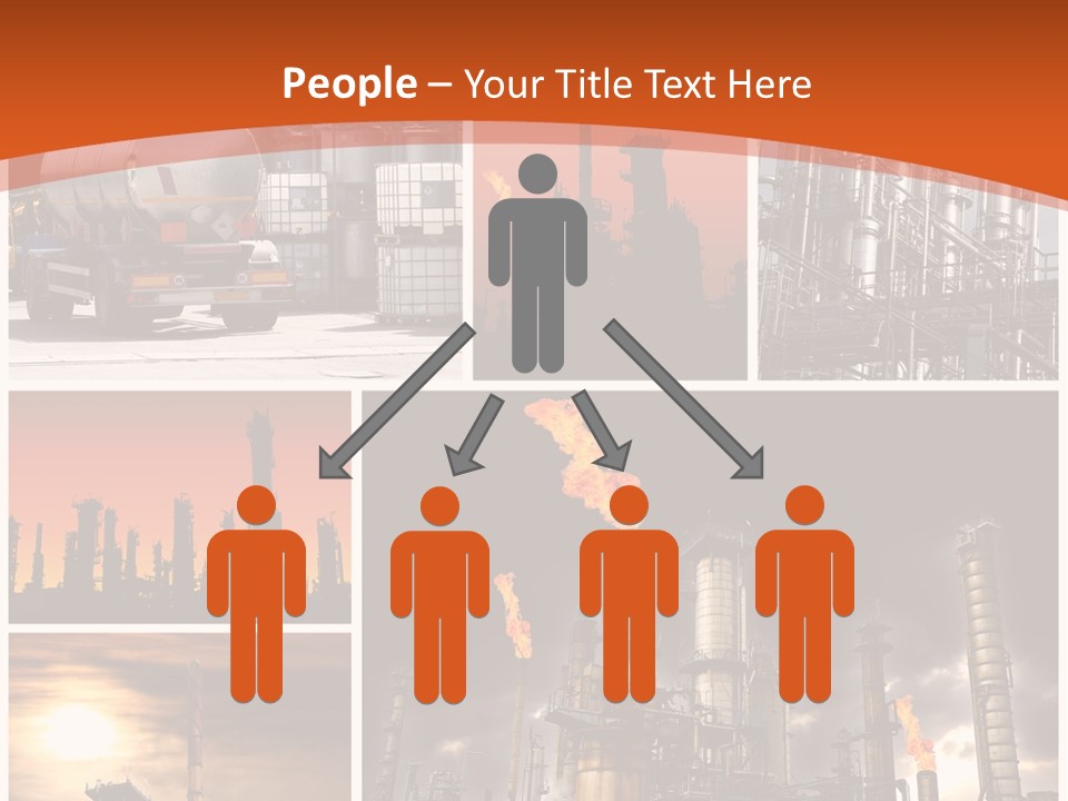 Fuel Refinery Chimney PowerPoint Template