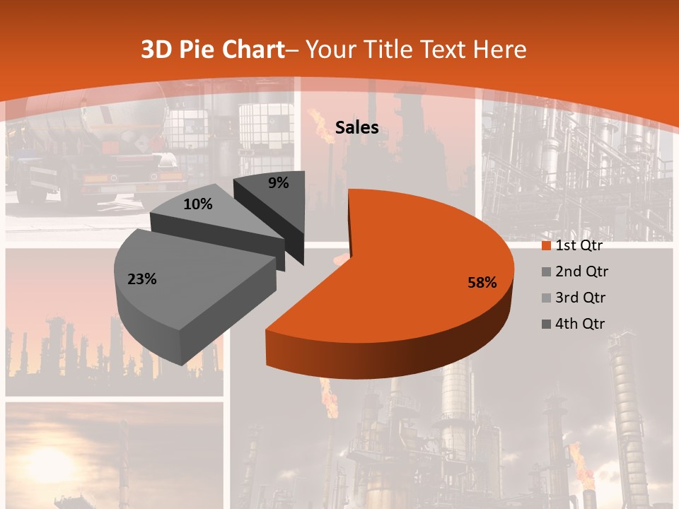 Fuel Refinery Chimney PowerPoint Template