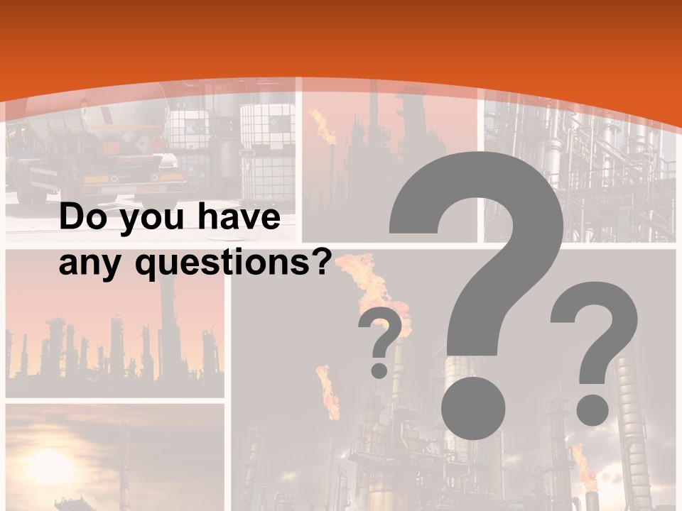 Fuel Refinery Chimney PowerPoint Template
