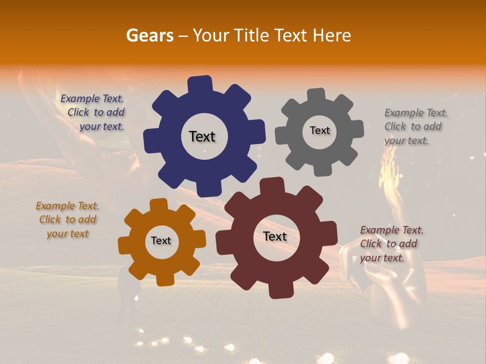 Cloudscape Dream Meadow PowerPoint Template