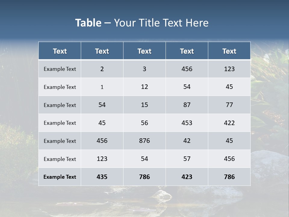 Nature Happy Park PowerPoint Template