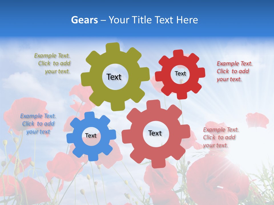 Colour Nature Red PowerPoint Template