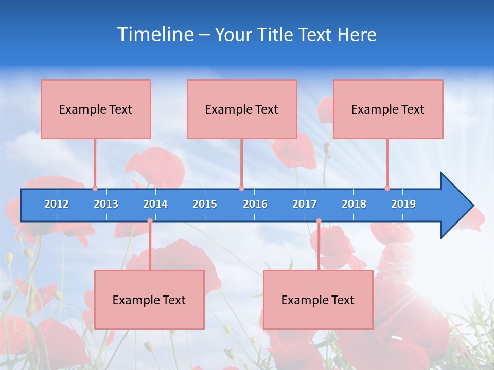 Colour Nature Red PowerPoint Template