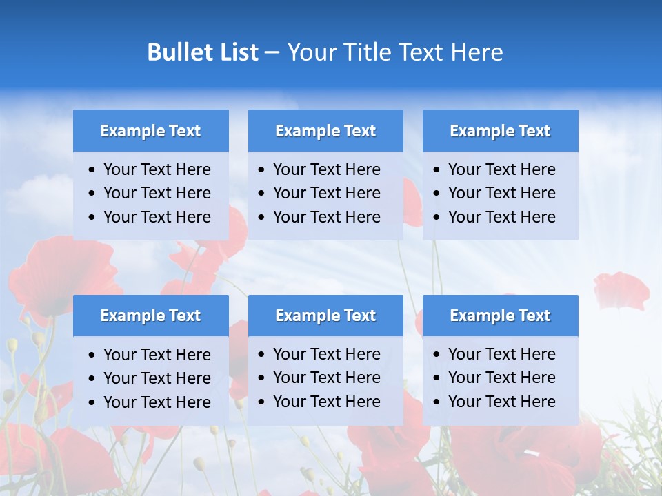 Colour Nature Red PowerPoint Template