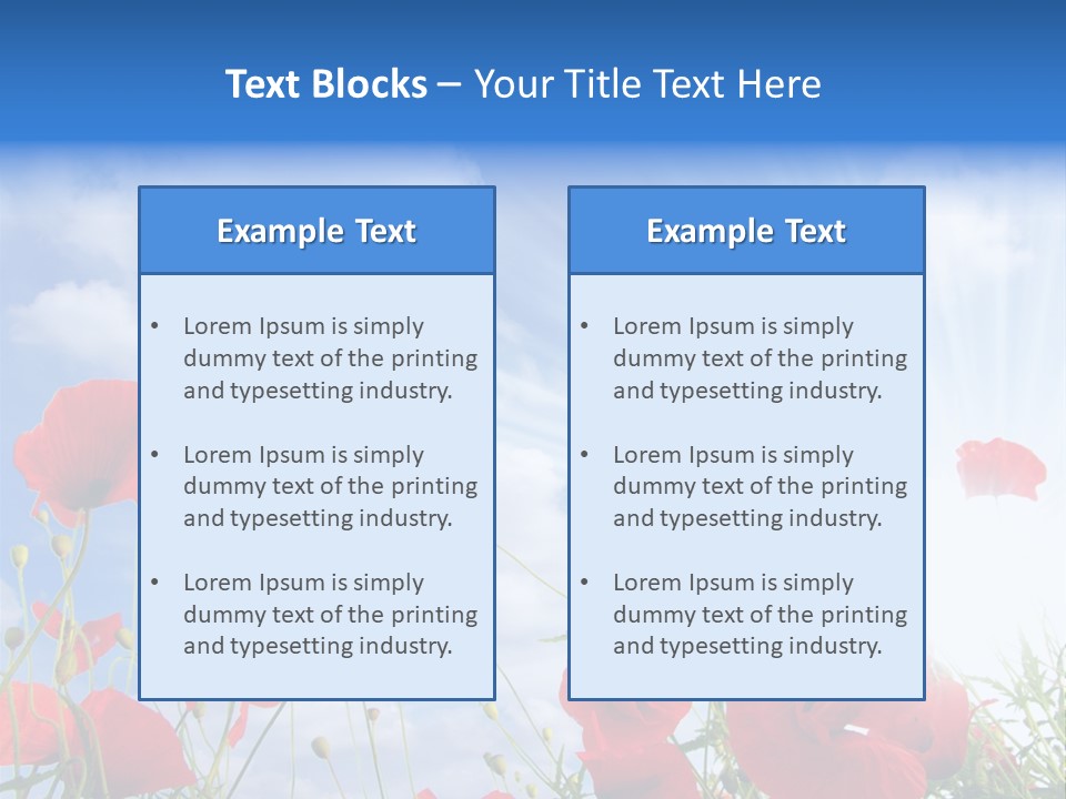 Colour Nature Red PowerPoint Template