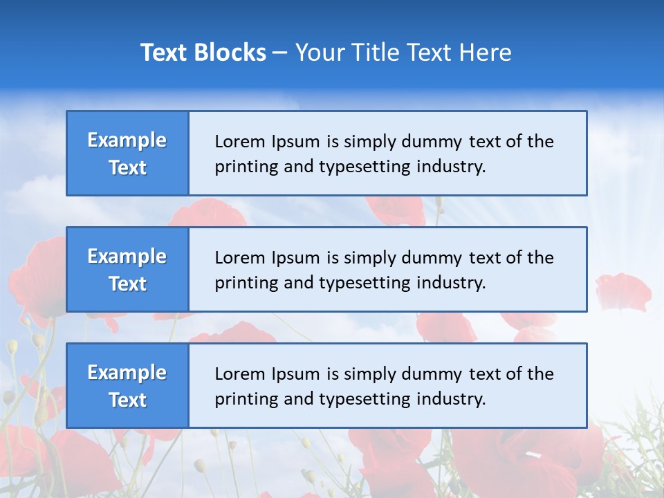 Colour Nature Red PowerPoint Template