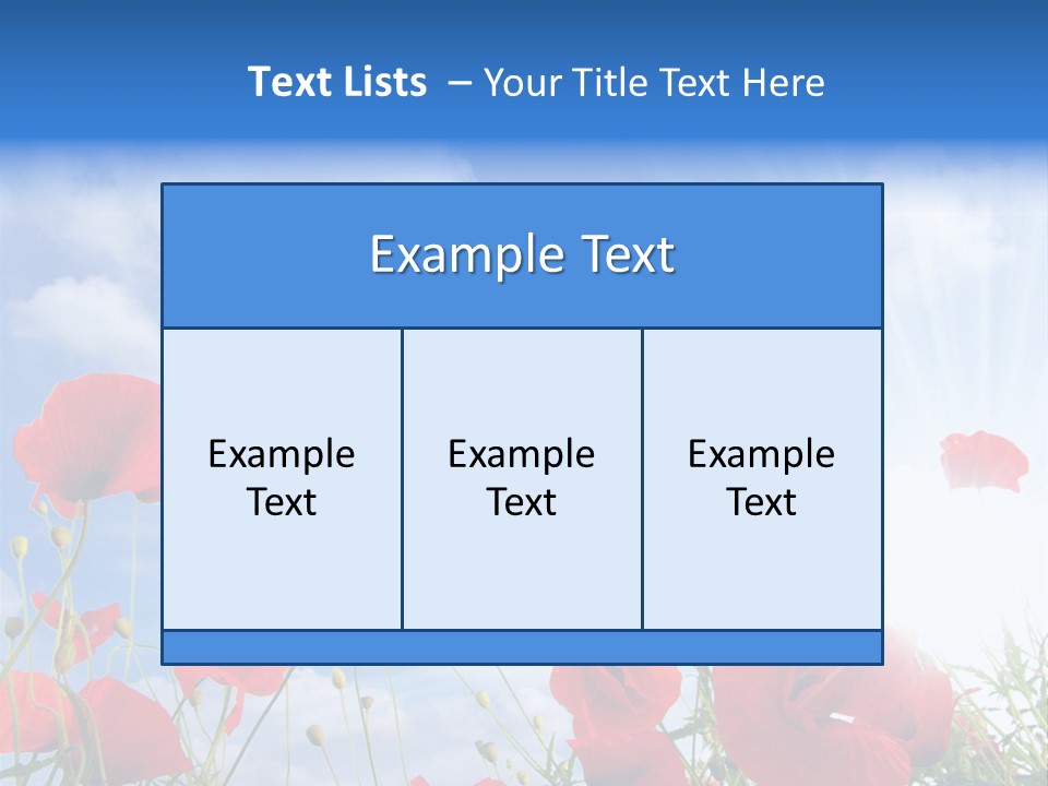 Colour Nature Red PowerPoint Template