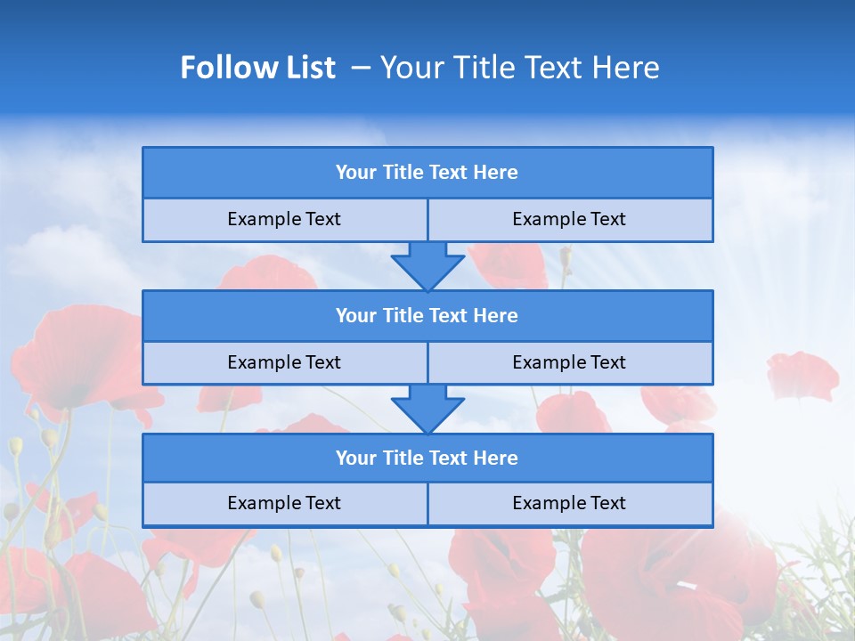 Colour Nature Red PowerPoint Template