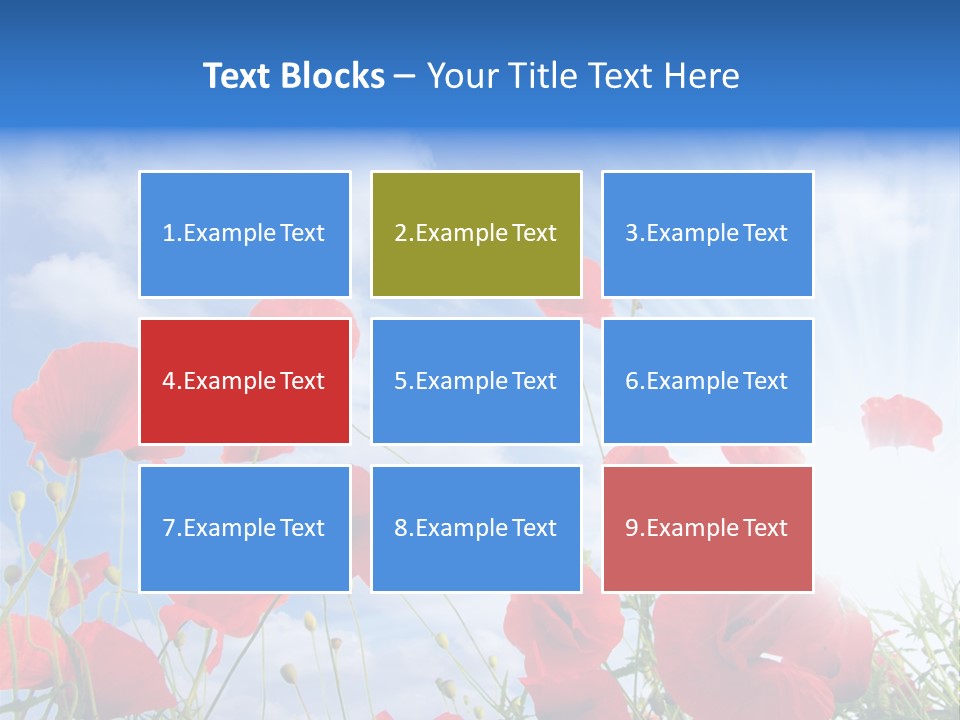 Colour Nature Red PowerPoint Template