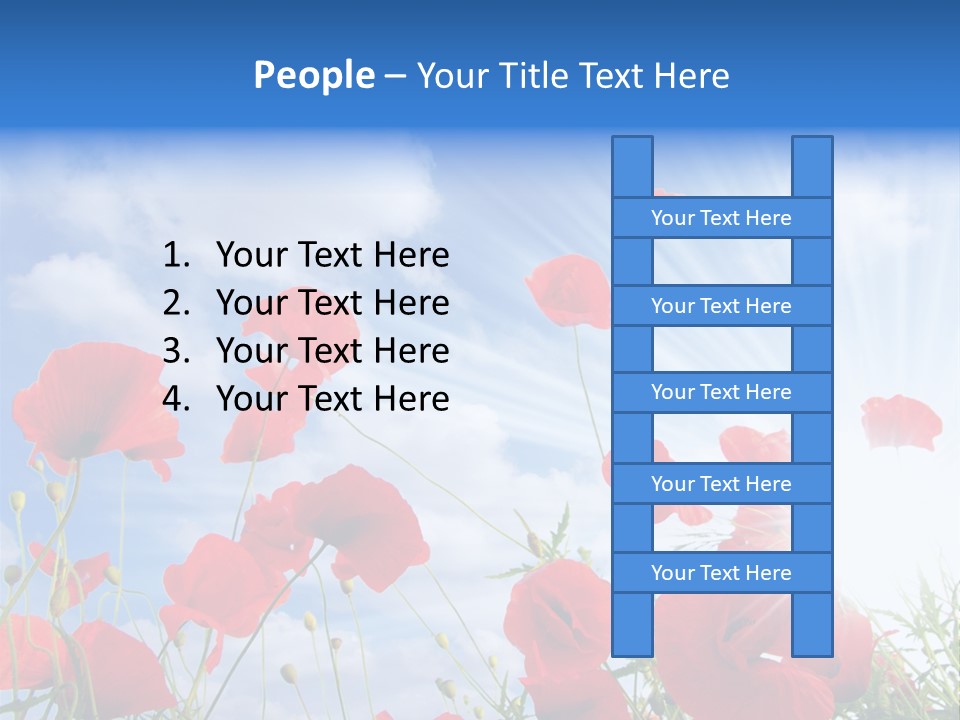 Colour Nature Red PowerPoint Template