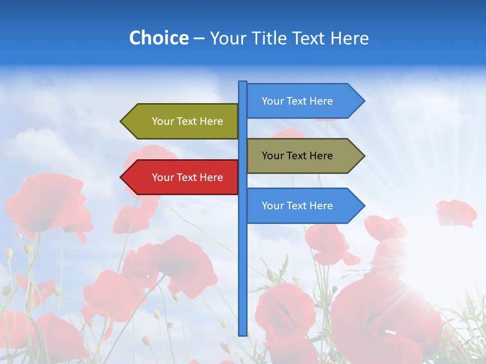 Colour Nature Red PowerPoint Template