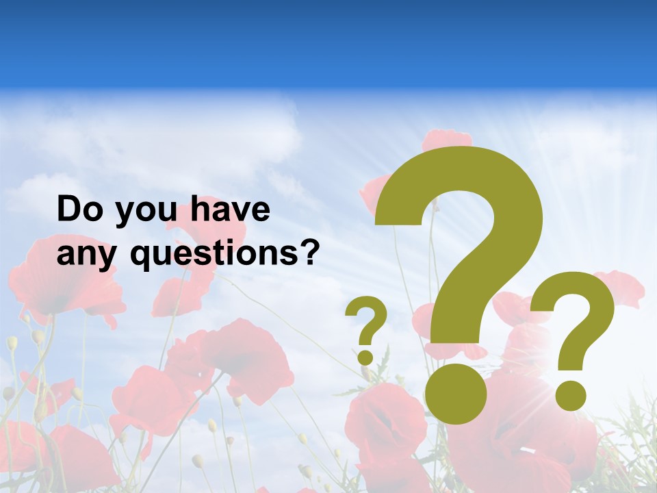 Colour Nature Red PowerPoint Template