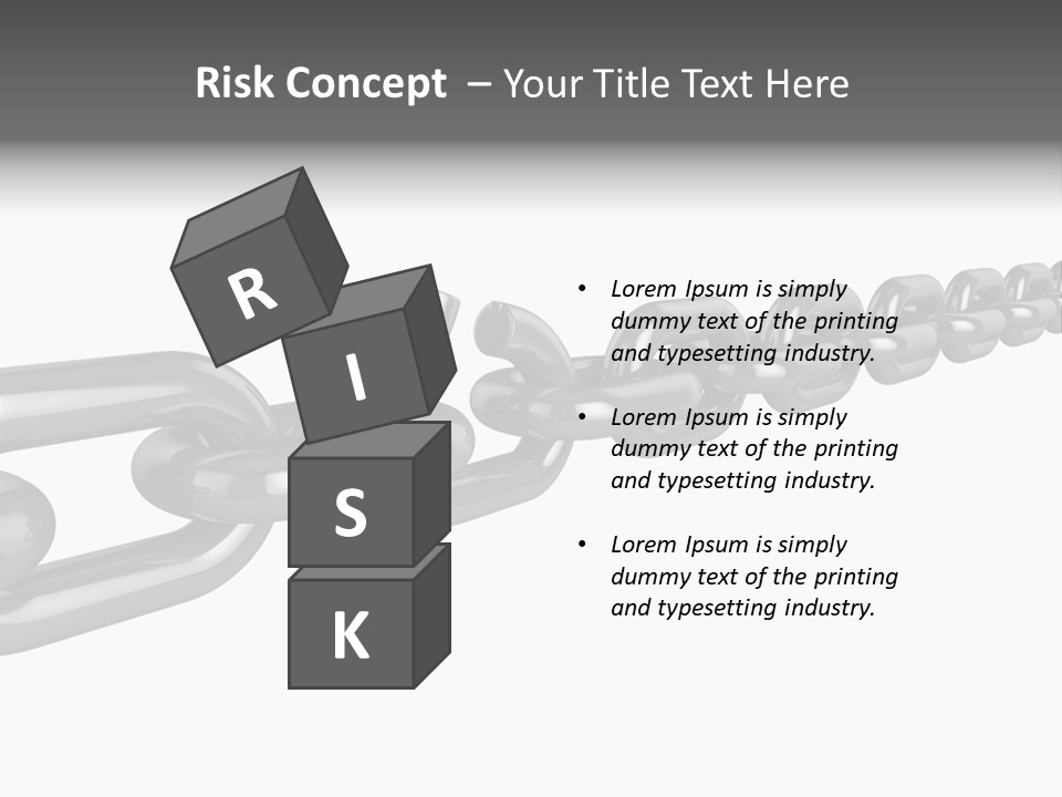 Risk Fail Metal PowerPoint Template