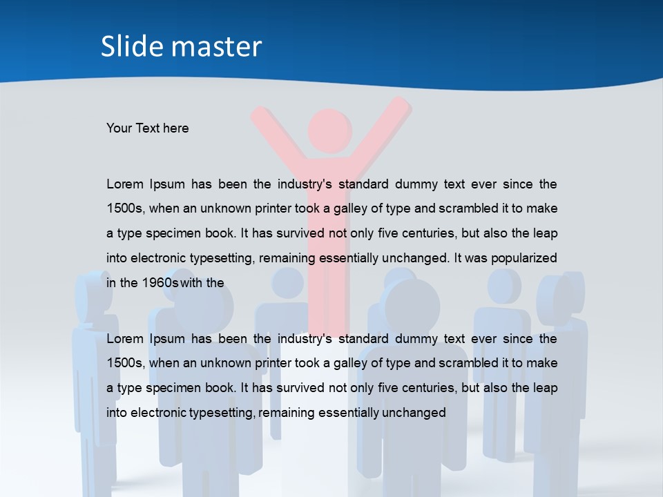 Teamwork Business Leader PowerPoint Template