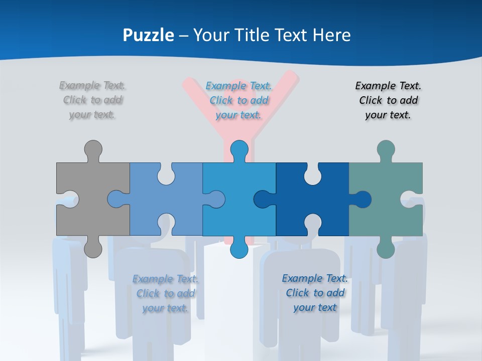 Teamwork Business Leader PowerPoint Template