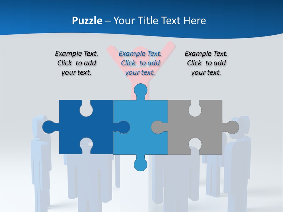 Teamwork Business Leader PowerPoint Template