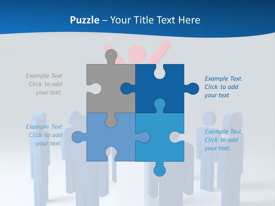 Teamwork Business Leader PowerPoint Template