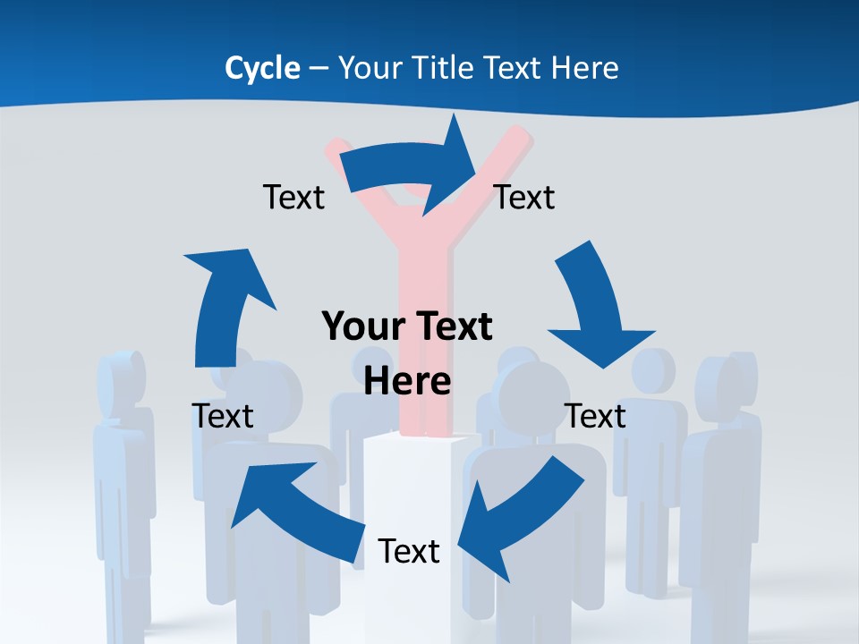 Teamwork Business Leader PowerPoint Template