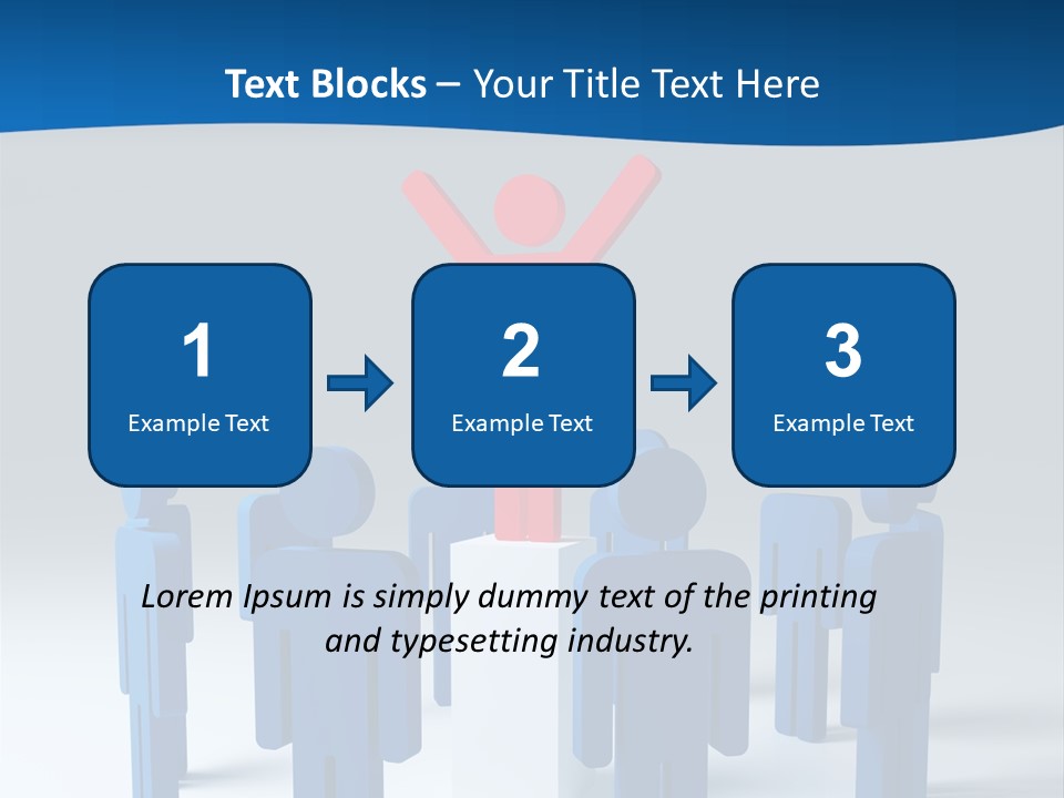 Teamwork Business Leader PowerPoint Template
