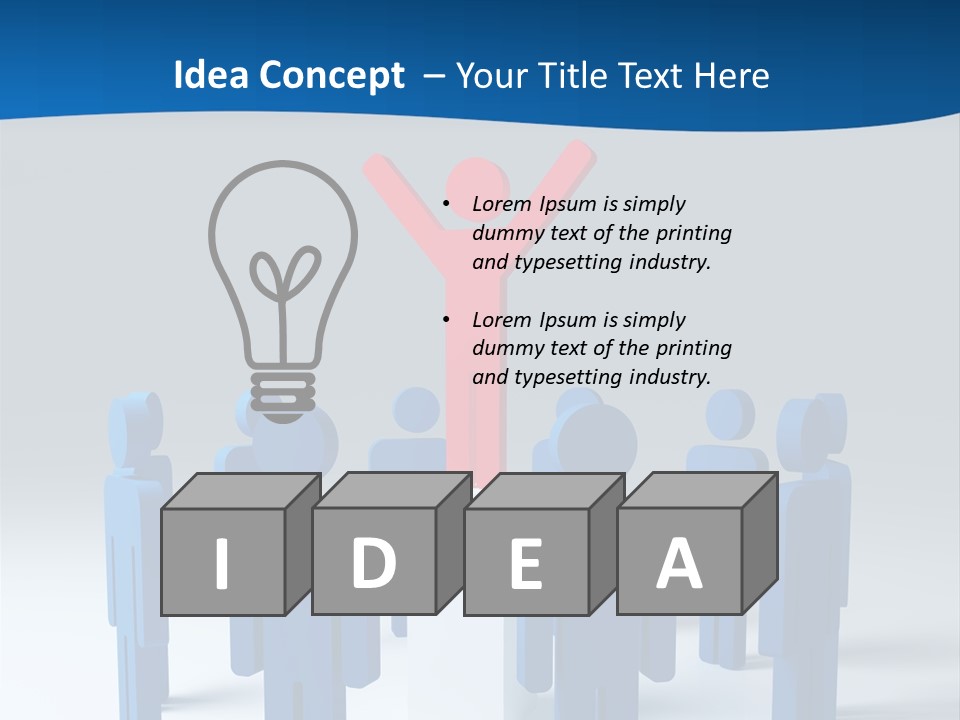 Teamwork Business Leader PowerPoint Template