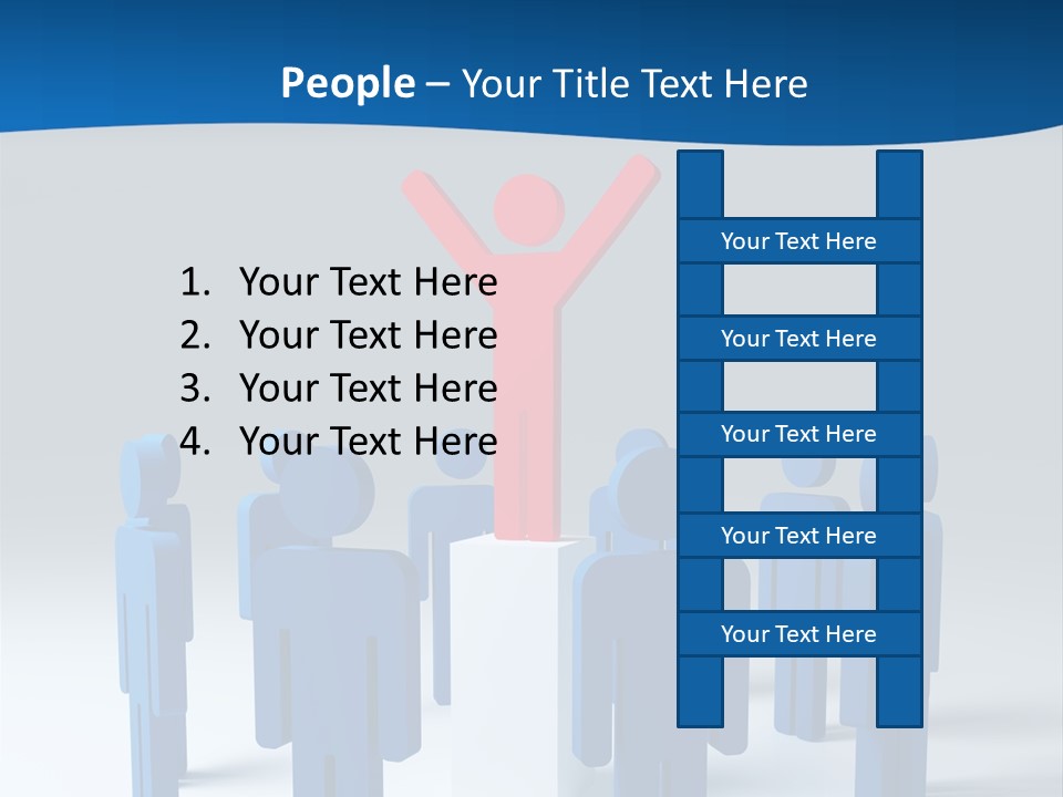 Teamwork Business Leader PowerPoint Template