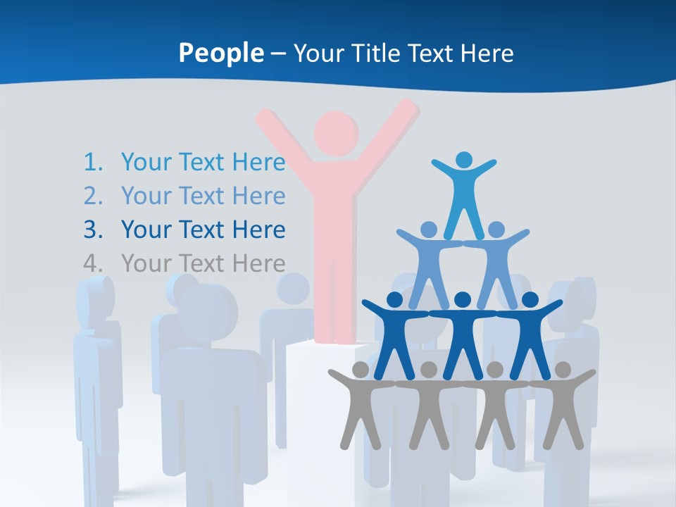 Teamwork Business Leader PowerPoint Template