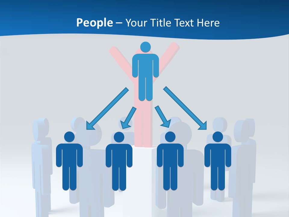 Teamwork Business Leader PowerPoint Template