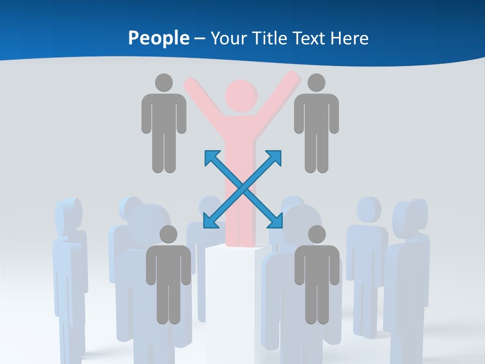 Teamwork Business Leader PowerPoint Template