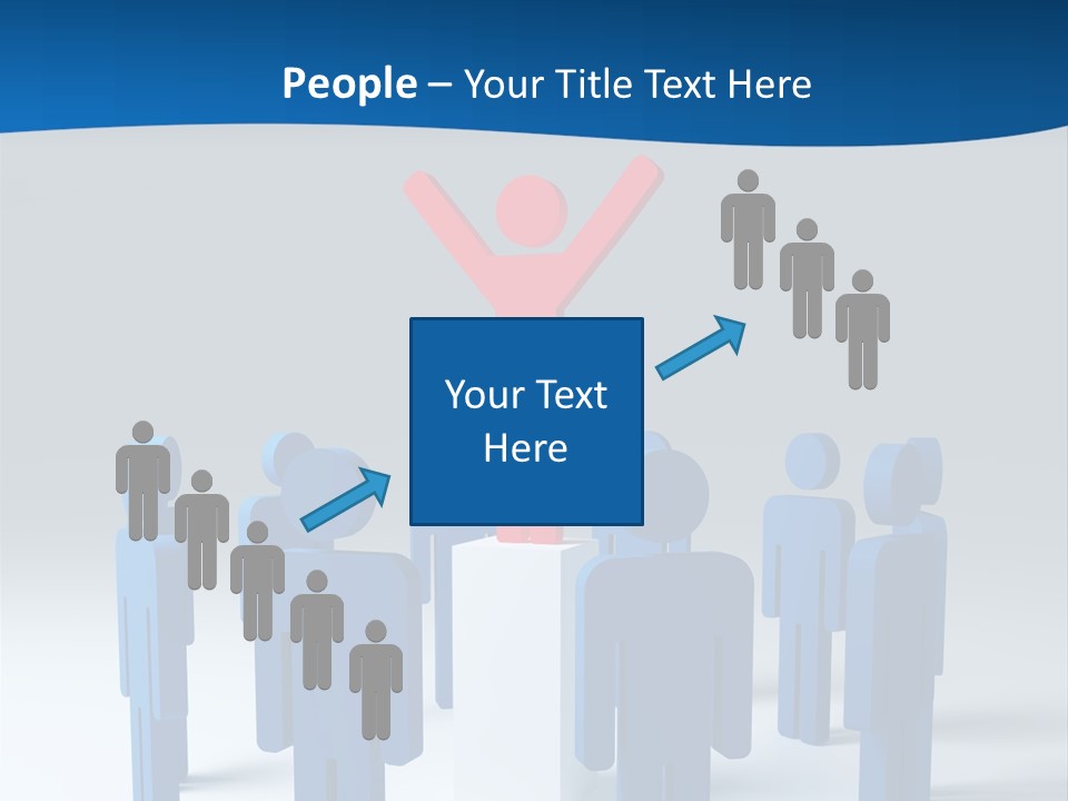 Teamwork Business Leader PowerPoint Template