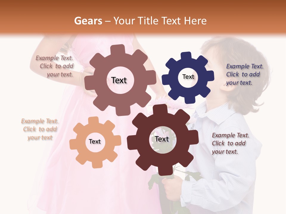 Play Friend Isolated PowerPoint Template