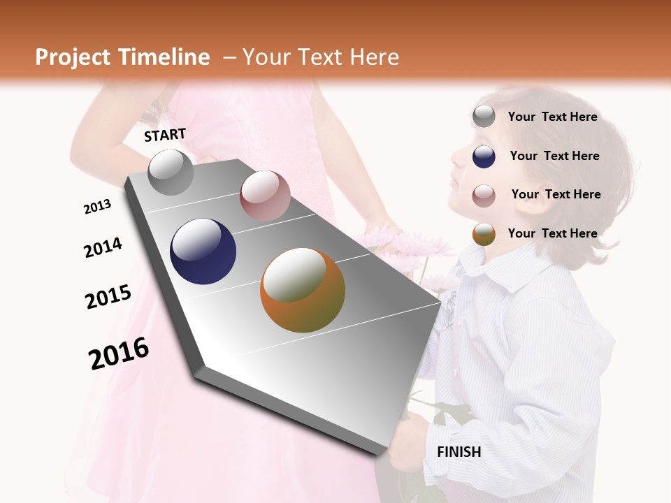 Play Friend Isolated PowerPoint Template
