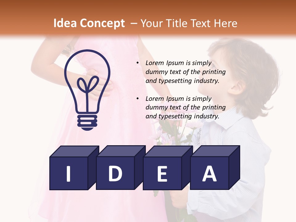 Play Friend Isolated PowerPoint Template