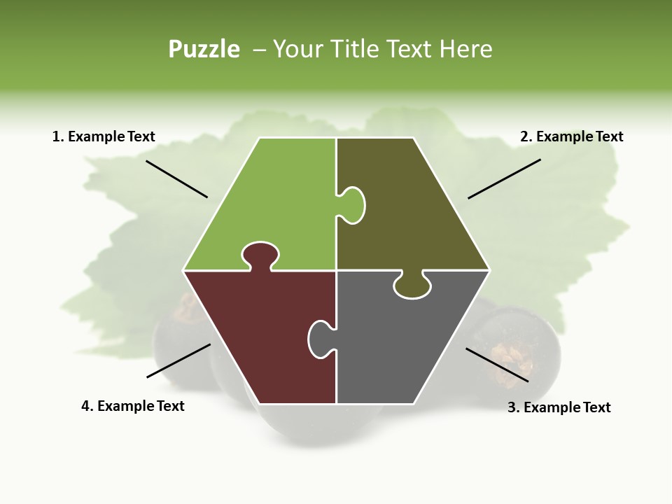 Horizontal Isolated Dark Blue PowerPoint Template