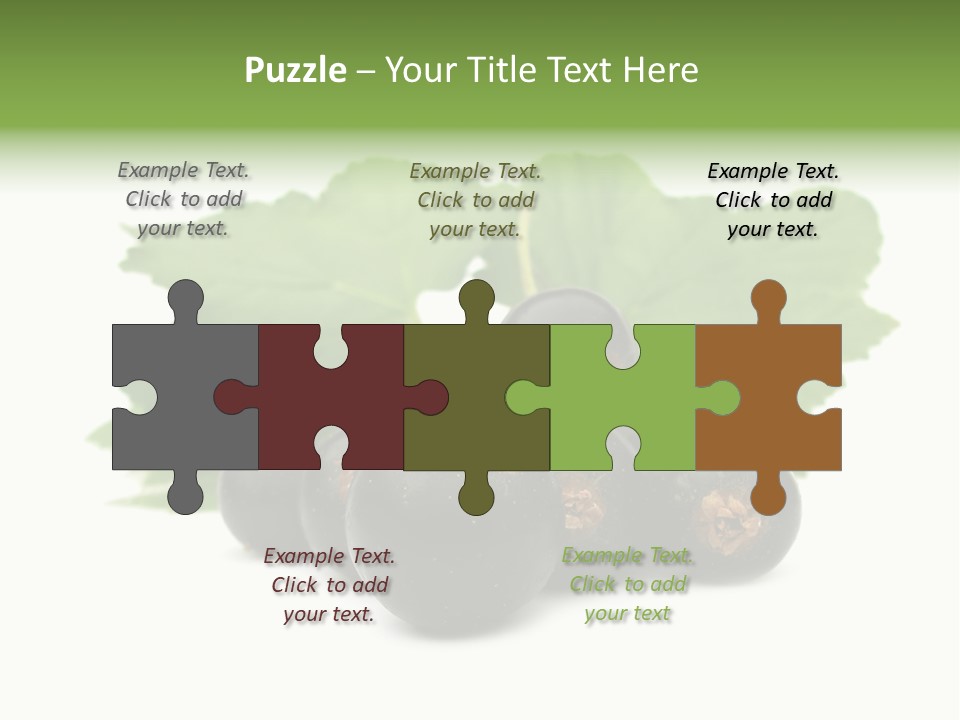 Horizontal Isolated Dark Blue PowerPoint Template