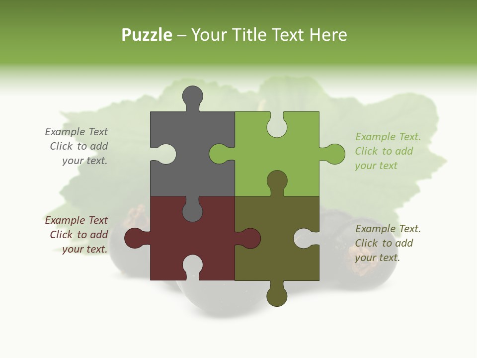 Horizontal Isolated Dark Blue PowerPoint Template