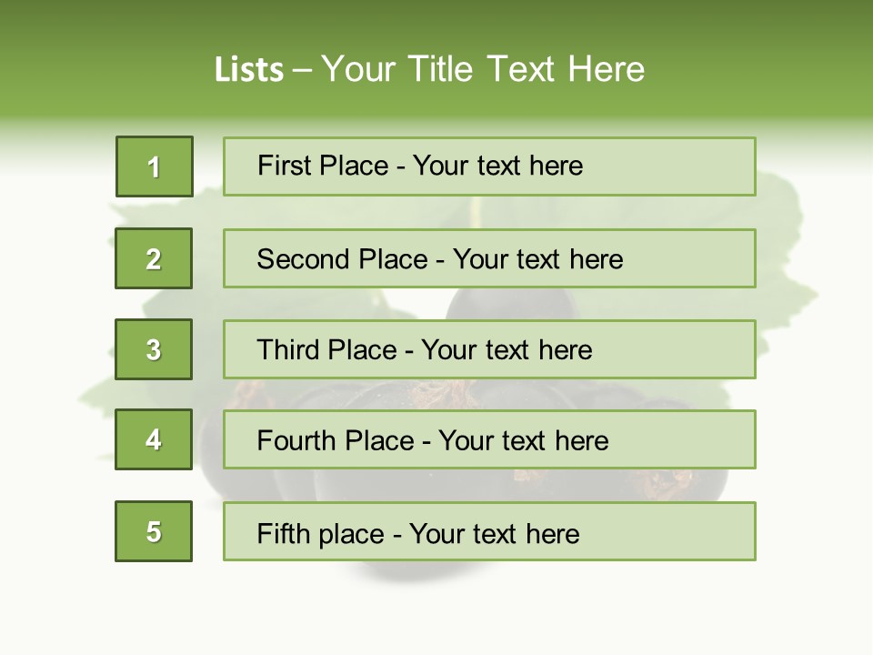 Horizontal Isolated Dark Blue PowerPoint Template