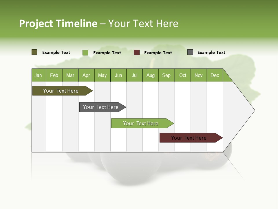 Horizontal Isolated Dark Blue PowerPoint Template