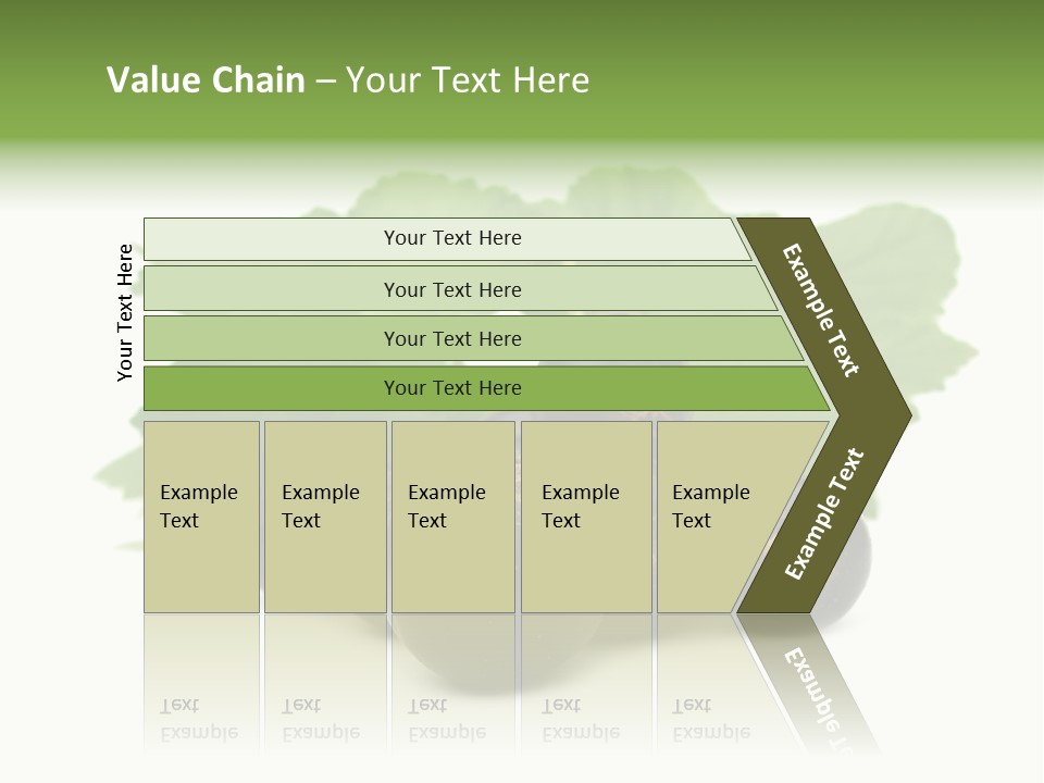 Horizontal Isolated Dark Blue PowerPoint Template