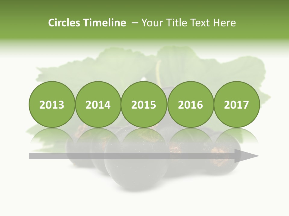 Horizontal Isolated Dark Blue PowerPoint Template