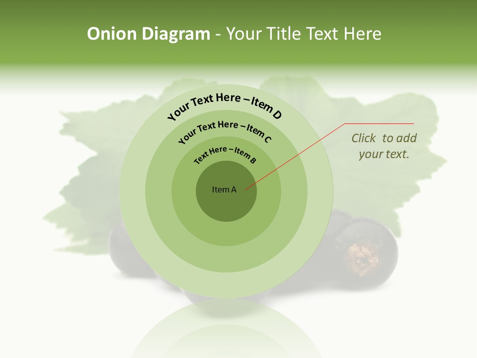 Horizontal Isolated Dark Blue PowerPoint Template