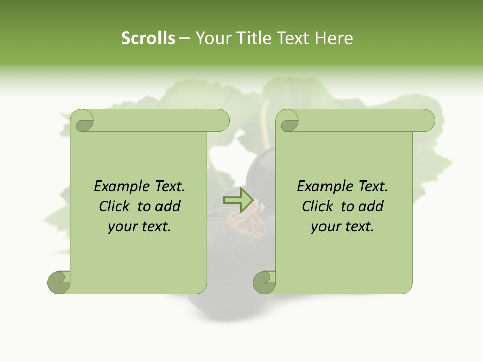 Horizontal Isolated Dark Blue PowerPoint Template