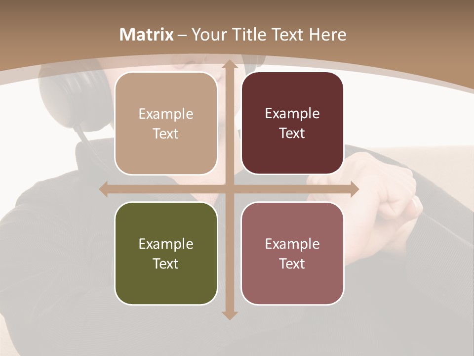 Relaxation Smiling Male PowerPoint Template