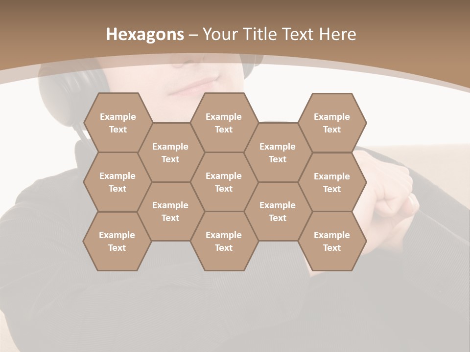 Relaxation Smiling Male PowerPoint Template